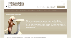 Desktop Screenshot of joysogoldens.com